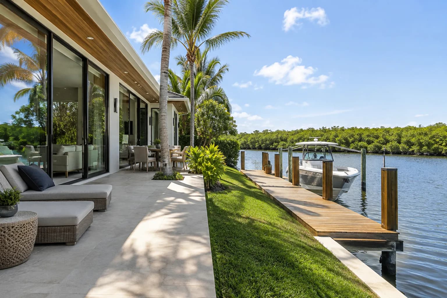 A canal-front home in Eastern Shores, North Miami Beach