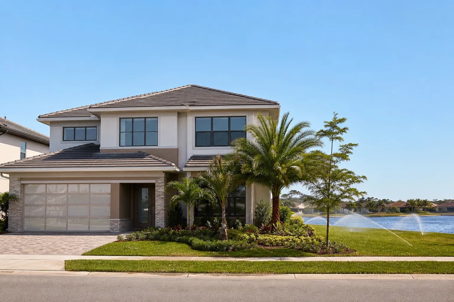 Two-story Pembroke Pines home with large clean windows