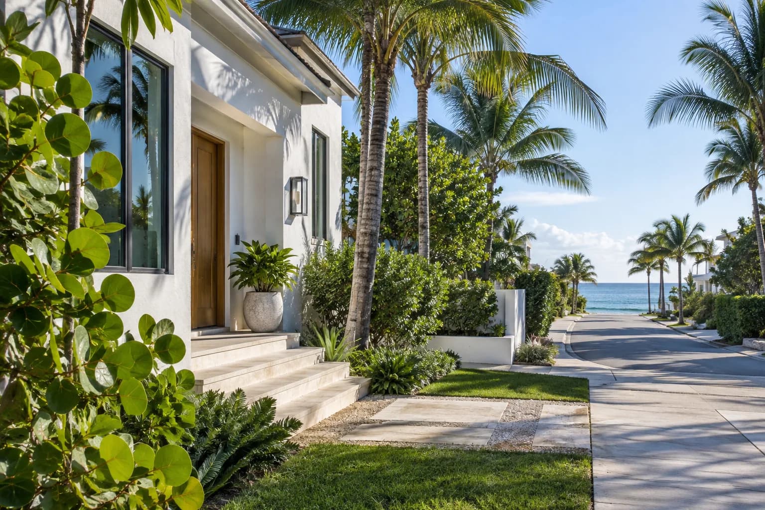A single-family home in Surfside a few blocks from the beach